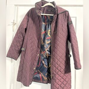 Lauren Ralph Lauren Quilted Burgundy Jacket